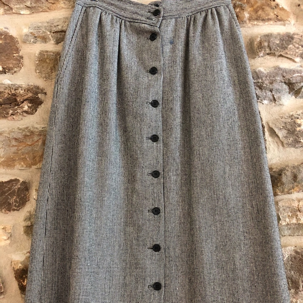 Evan Picone : Black and White Pencil Skirt